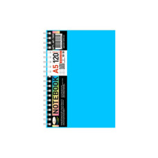 Блокнот А5 АП-1509(Blue) 120 листов, пружина сбоку(АП-1509(Blue))