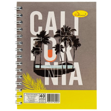 Блокнот А6 АП-1710, 40 листов, пружина сбоку Вид 1(АП-1710-1)