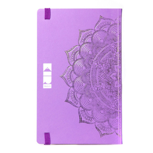 Записная книжка "Мандала Пурпурный цвет" 20204-KR в точку, мягкий переплет, 96 листов(20204-KR)