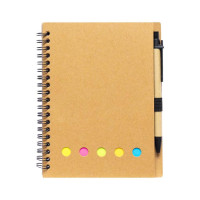 Блокнот В6 на спіралі JX002 з набором стікерів та ручкою (JX002)