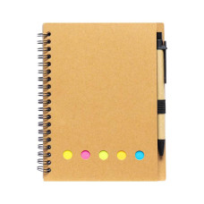 Блокнот В6 на спирали JX002 с набором стикеров и ручкой(JX002)