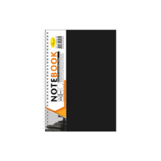 Блокнот А5 АП-1505, 80 листов, пружина сбоку Черный(АП-1505(Black))