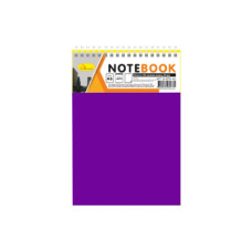 Блокнот А6 В-БП6-80, 80 листов, пружина сверху Фиолетовый(В-БП6-80(Violet))