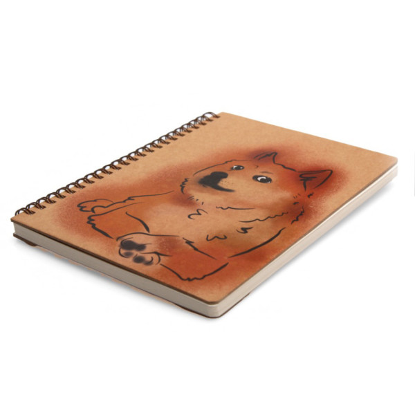 Блокнот "Доге" еко крафт-картон 11123-Т-KR формат А5 на пружині (11123-Т-KR)