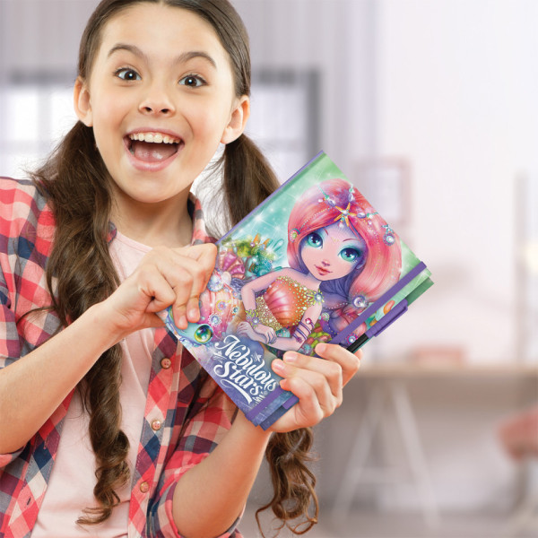 Блокнот черные листы Делюкс Коралия Nebulous Stars 11583-3 с ручкой(11583-3)