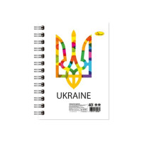 Блокнот А6 "Патриотический" АП-1903-1, 40 листов, пружина сбоку(АП-1903-1)