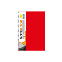 Блокнот А5 Б-БП5-40, 40 листів, пружина збоку Червоний (Б-БП5-40(Red))