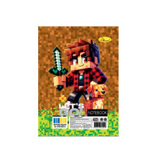 Блокнот А6 АП-1710-8, 40 аркушів, пружина збоку (АП-1710-8)