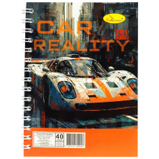 Блокнот А6 АП-1710, 40 листов, пружина сбоку Вид 4(АП-1710-4)