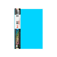 Блокнот А4 АП-1502(Light Blue) 80 аркушів, пружина збоку (АП-1502(Light Blue))