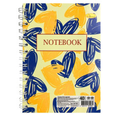 Блокнот А6 "Патриотический" АП-1903-4, 40 листов, пружина сбоку(АП-1903-4)