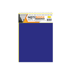 Блокнот А5 В-БП5-80, 80 листов, пружина сверху Синий(В-БП5-80(Blue))