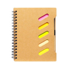 Блокнот С6 на спирали JX011 с набором стикеров и ручкой (JX011)