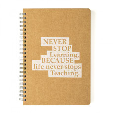 Скетчбук "Мотивація" еко крафт-картон 11101-KR на пружині 70 сторінок (11101-KR)