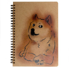 Блокнот "Доге" еко крафт-картон 11123-Т-KR формат А5 на пружині (11123-Т-KR)