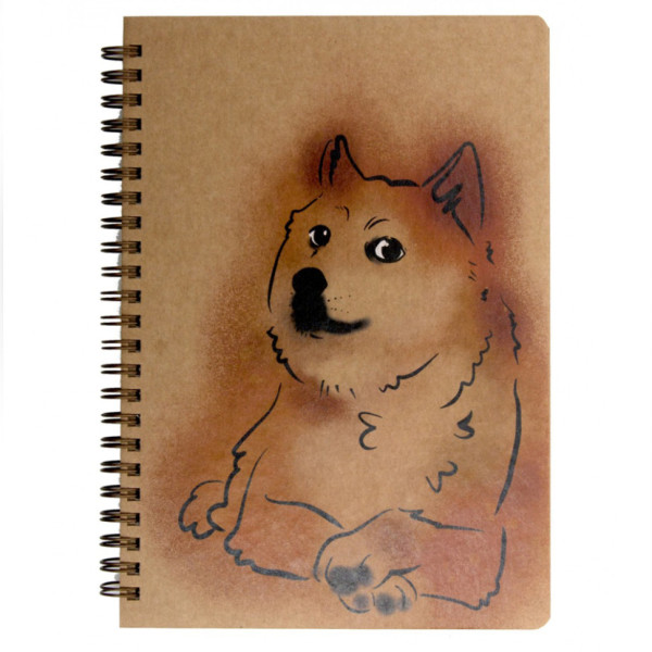 Блокнот "Доге" еко крафт-картон 11123-Т-KR формат А5 на пружині (11123-Т-KR)