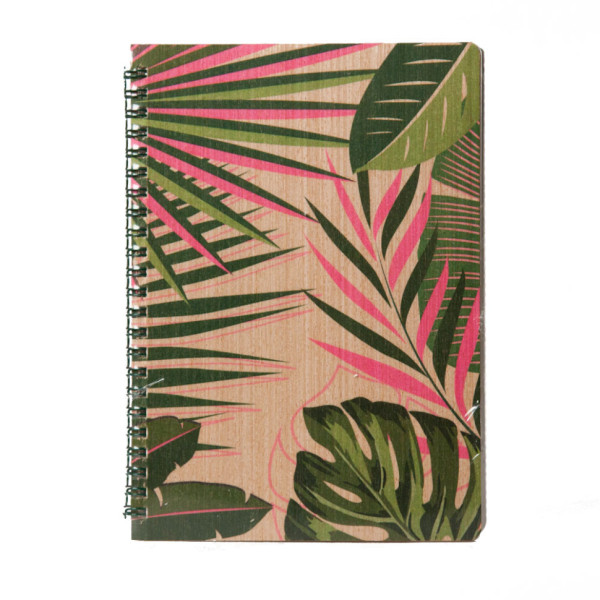 Блокнот "Листя" із модифікованої деревини 12203-KR формат А5 на пружині (12203-KR)