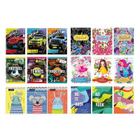 Блокнот А6 В-П6-40, 40 аркушів, пружина зверху, асортимент (В-П6-40)