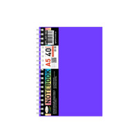 Блокнот А5 Б-БП5-40, 40 листів, пружина збоку (Б-БП5-40(Violet))