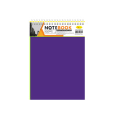 Блокнот А5 В-БП5-80, 80 листов, пружина сверху Фиолетовый(В-БП5-80(Violet))