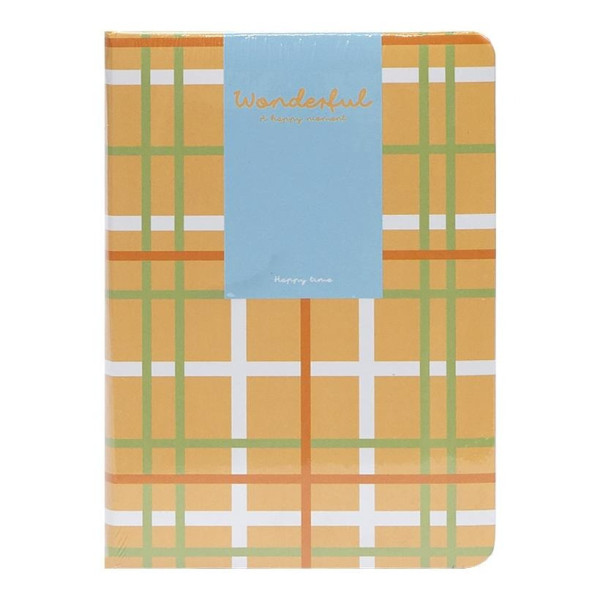 Блокнот A6 "Wonderful" 6701-1 твердий перепліт, 2 закладки та 2 гумки для ручок 80 аркушів 10х14,5 см (6701-1(Orange))