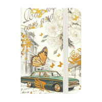 Блокнот А6 на резинці 5702-2 тверда обкладинка, лінія 14х9 см 80 аркушів (5702-2)