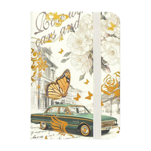 Блокнот А6 на резинці 5702-2 тверда обкладинка, лінія 14х9 см 80 аркушів (5702-2)