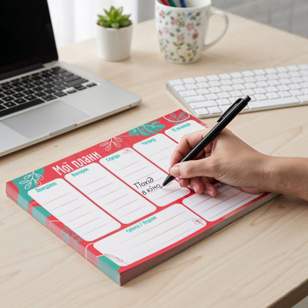 Планер тижневий VT9212-01, 20х14,3 см, 54 аркуші, українська (VT9212-01)