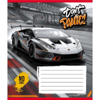 Зошит учнівський "Без паніки" 012-510164C-5 в косу лінію, 12 аркушів (012-510164C-5)