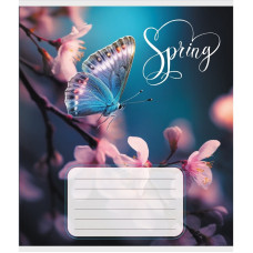 Зошит учнівський "Метелик весною" 018-530216K-2 в клітинку, 18 аркушів (018-530216K-2)