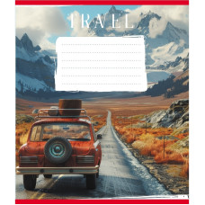 Тетрадь ученическая "Путешествие на авто" 036-570083K-1 в клеточку, 36 листов(036-570083K-1)