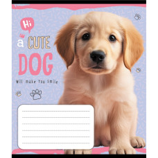 Тетрадь ученическая "Милый щенок" 012-520132L-4 в линию, 12 листов (012-520132L-4)
