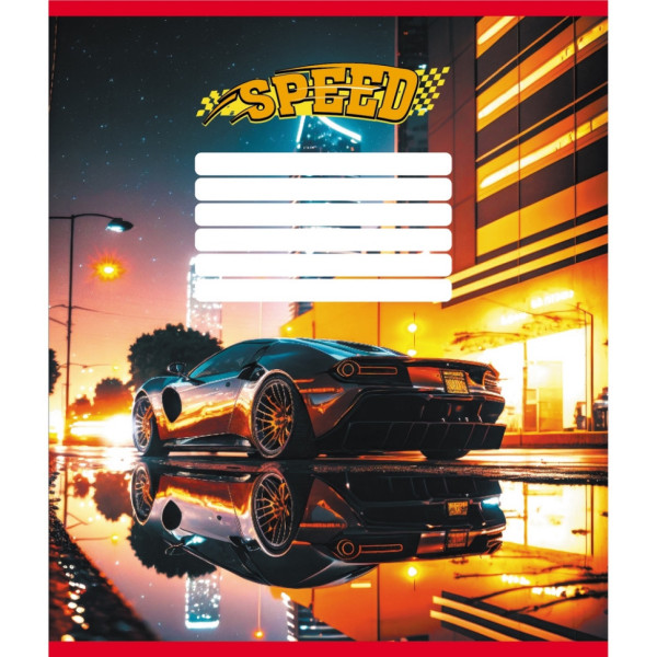 Тетрадь ученическая "Ночные огни" 012-520156L-4 в линию, 12 листов (012-520156L-4)