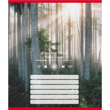 Тетрадь ученическая "Мелодия природы" 024-550252K-3 в линию, 18 листов(024-550252K-3)