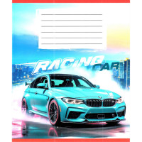 Зошит учнівський "Авто в диму" 036-580051L-5 у лінію, 36 аркушів (959057) (036-580051L-5)