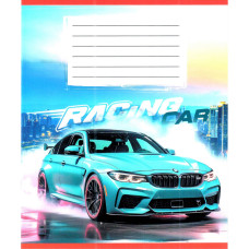 Зошит учнівський "Авто в диму" 036-580051L-5 у лінію, 36 аркушів (959057) (036-580051L-5)