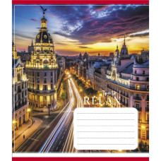 Зошит загальний "Міста в вогнях" 096-630107K-2 в клітинку, 96 аркушів (959063) (096-630107K-2)