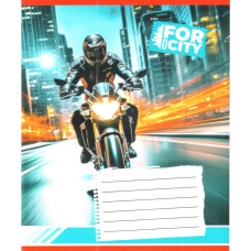 Зошит учнівський "Нічним містом" 018-530032K-1 в клітинку, 18 аркушів (959053) (018-530032K-1)