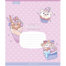 Зошит учнівський "Just be Kawaii" 012-3408K-2 в клітинку, 12 аркушів (012-3408K-2)