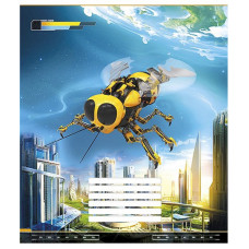 Тетрадь ученическая "Techno city" 012-2495L-2 в линию, 12 листов(012-2495L-2)