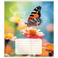 Зошит учнівський "Метелик весною" 018-530216K-3 в клітинку, 18 аркушів (018-530216K-3)
