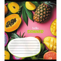 Зошит учнівський "Фруктовий сет" 018-530414K-1 в клітинку, 18 аркушів (018-530414K-1)