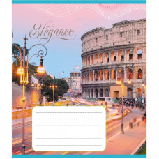 Зошит учнівський "Міста Європи" 024-550207K-3 в клітинку, 24 аркуші (024-550207K-3)