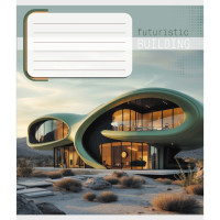 Зошит учнівський "Архітектура" 036-570090K-2 в клітинку, 36 аркушів (036-570090K-2)