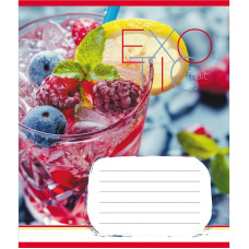 Зошит загальний "Екзотичні фрукти" 048-590098K-1 в клітинку, 48 аркушів (048-590098K-1)