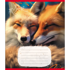 Зошит учнівський "Тварини" 012-500394K-3 в клітинку, 12 аркушів (959050) (012-500394K-3)