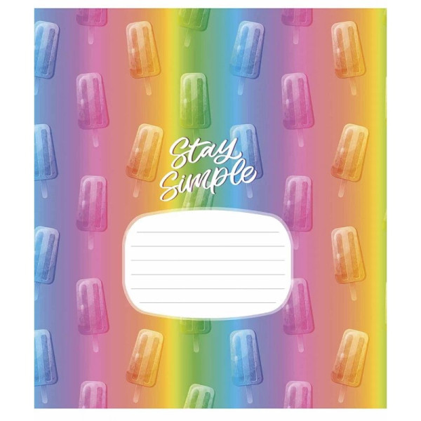 Тетрадь ученическая "Crazy rainbow" 024-3217L-4 в линию, 24 листов(024-3217L-4)