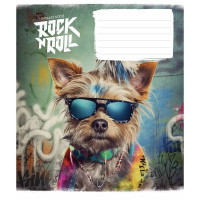 Зошит учнівський "Rock star" 012-3277L-2 в лінію, 12 аркушів  (012-3277L-2)