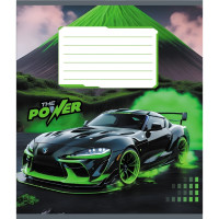 Зошит учнівський "Супер сила" 012-510041C-1 в косу лінію, 12 аркушів (012-510041C-1)