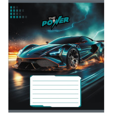 Зошит учнівський "Супер сила" 012-510041C-3 в косу лінію, 12 аркушів (012-510041C-3)